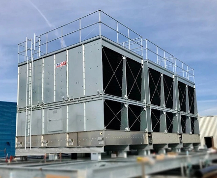 馬利橫流方型冷卻塔SC-300L電機/風機/減速器/填料大更換！